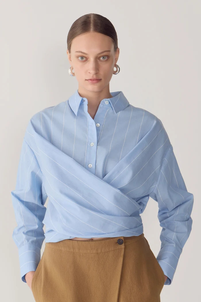 Ophelia Shirt | Chambray Stripe