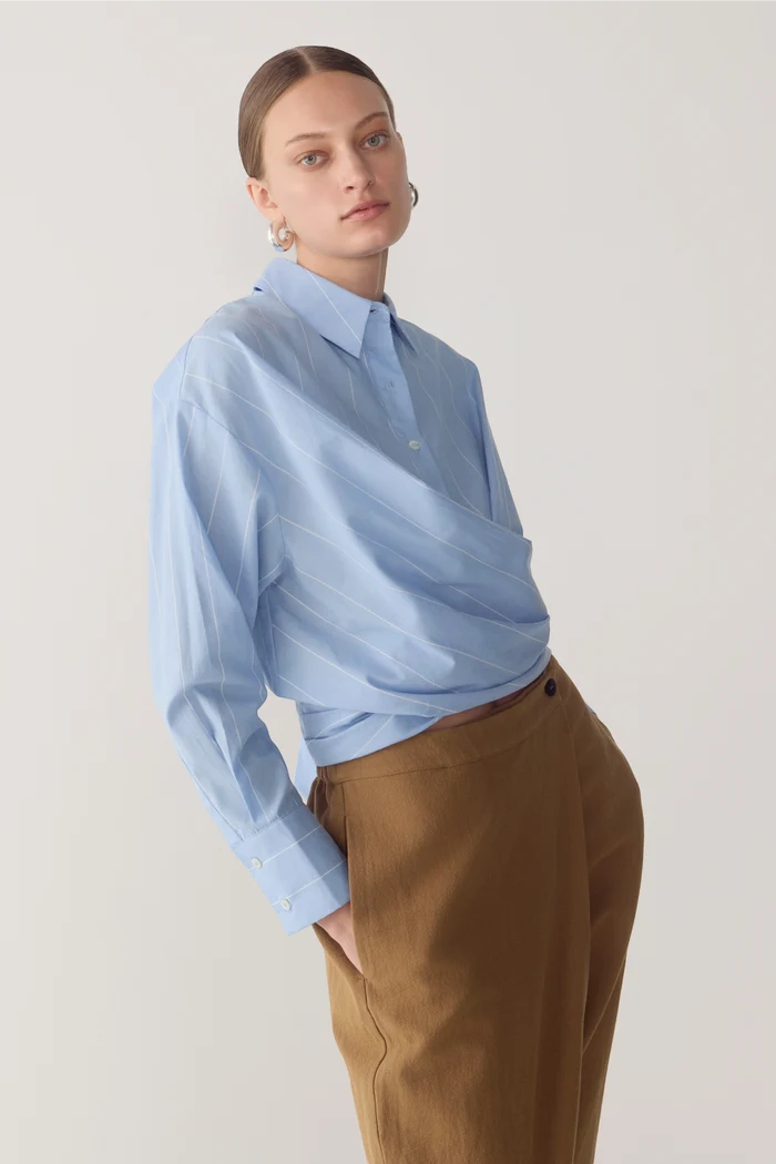 Ophelia Shirt | Chambray Stripe