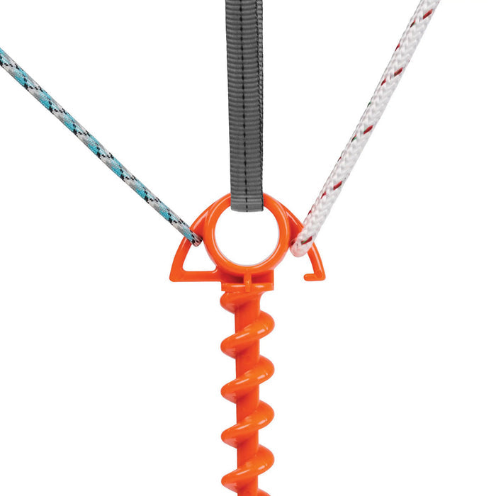 Orange Screw Ground Anchor  - 4/PK