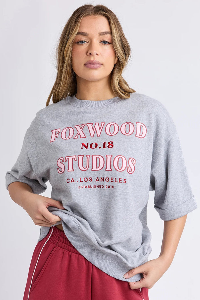Original Short Sleeve Fleece Tee | Grey Marle