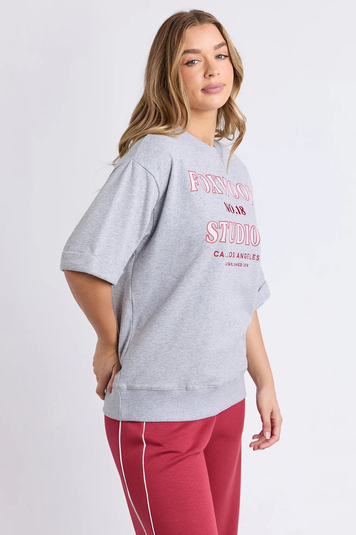 Original Short Sleeve Fleece Tee | Grey Marle