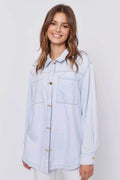 Othello Jacket in Pale Blue Denim