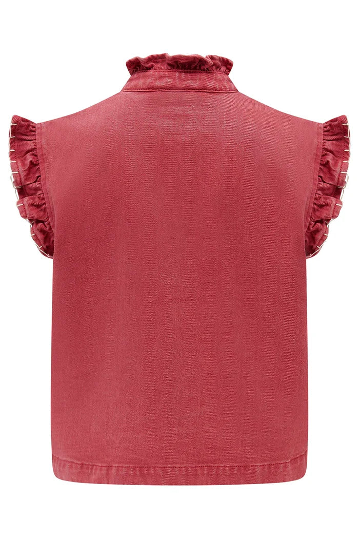 Pablo Waistcoat | Vintage Red