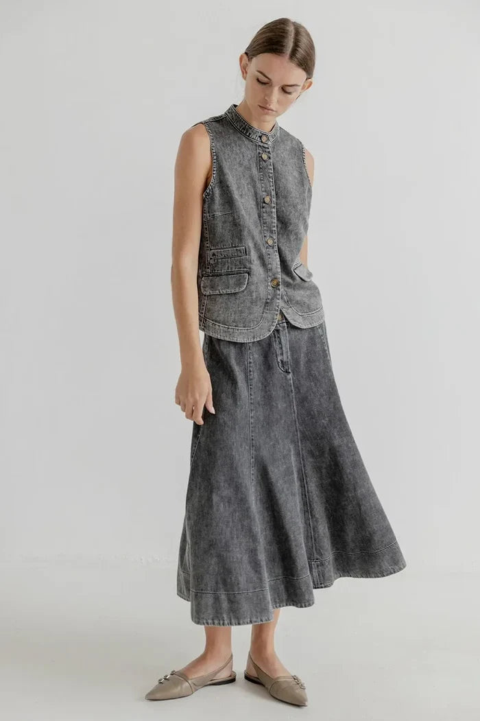 Pam Skirt | Dusky Grey