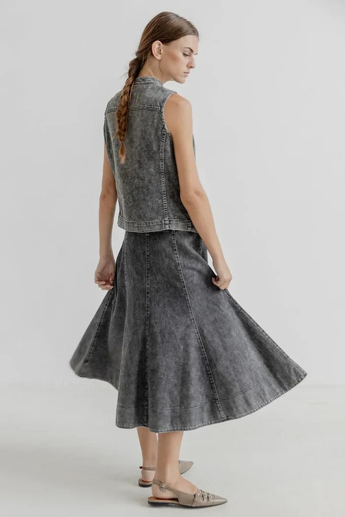 Pam Skirt | Dusky Grey