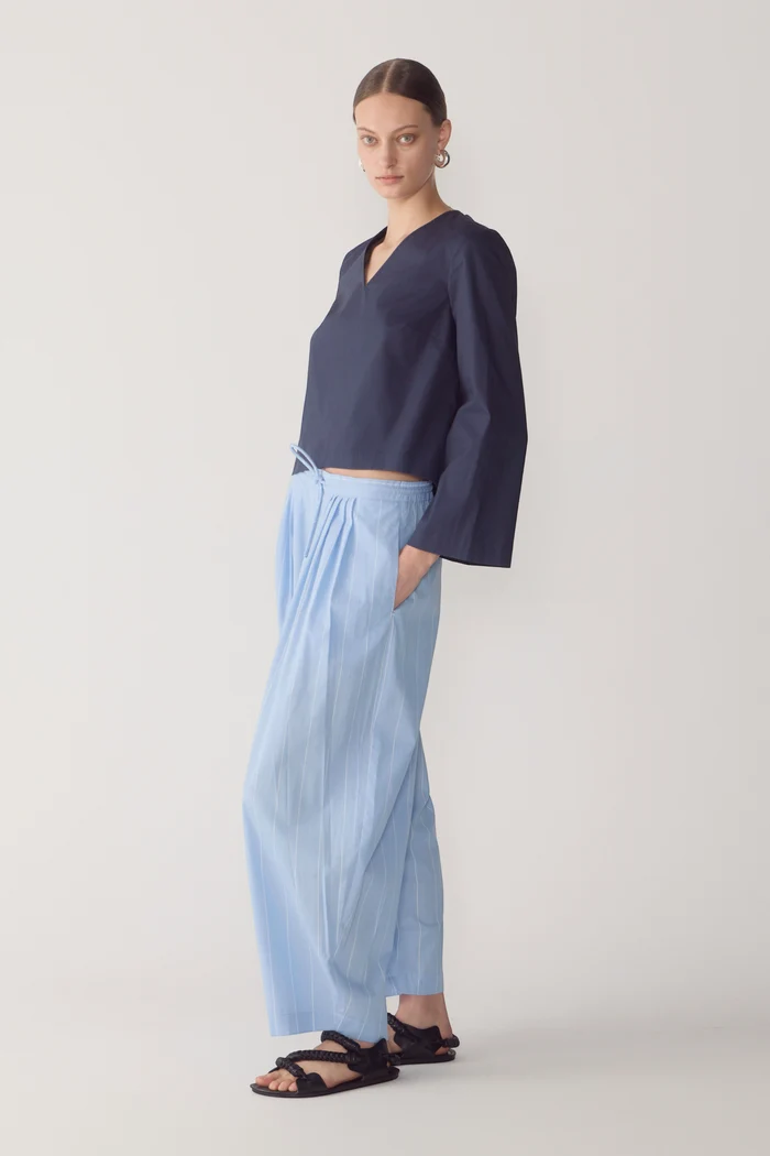 Pamela Pant | Chambray Stripe