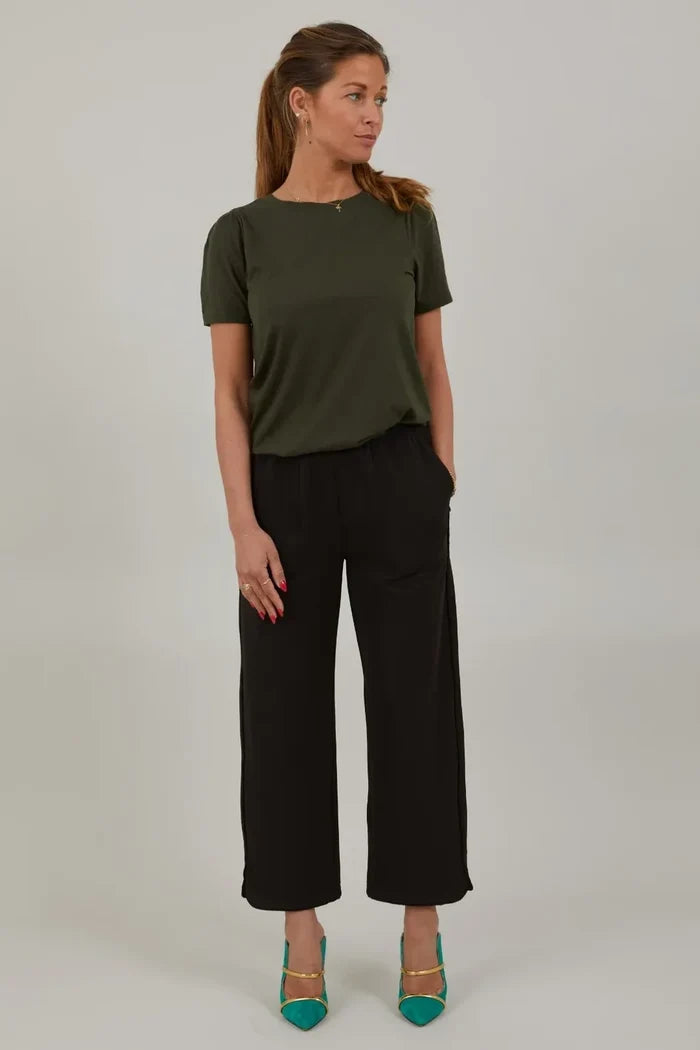 Pants with Wide Leg | Brown Bear