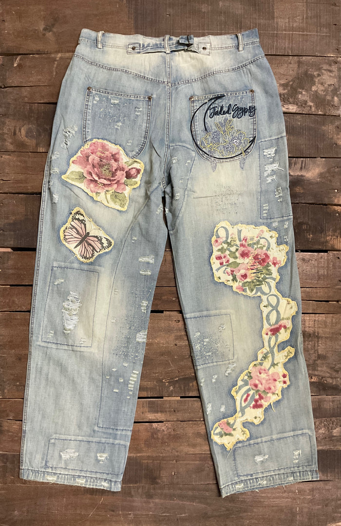 Peace and Love Jeans - Floral Garden