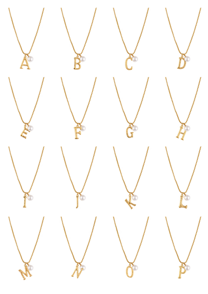 Pearl Letter Necklace