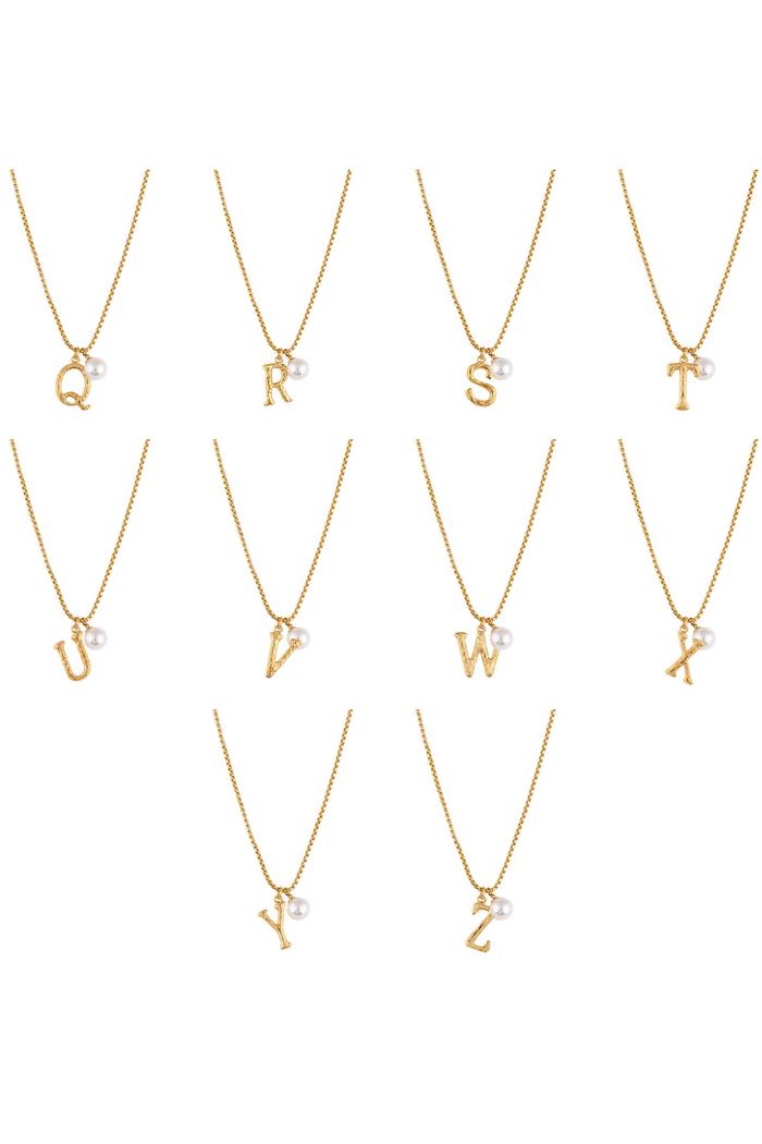 Pearl Letter Necklace