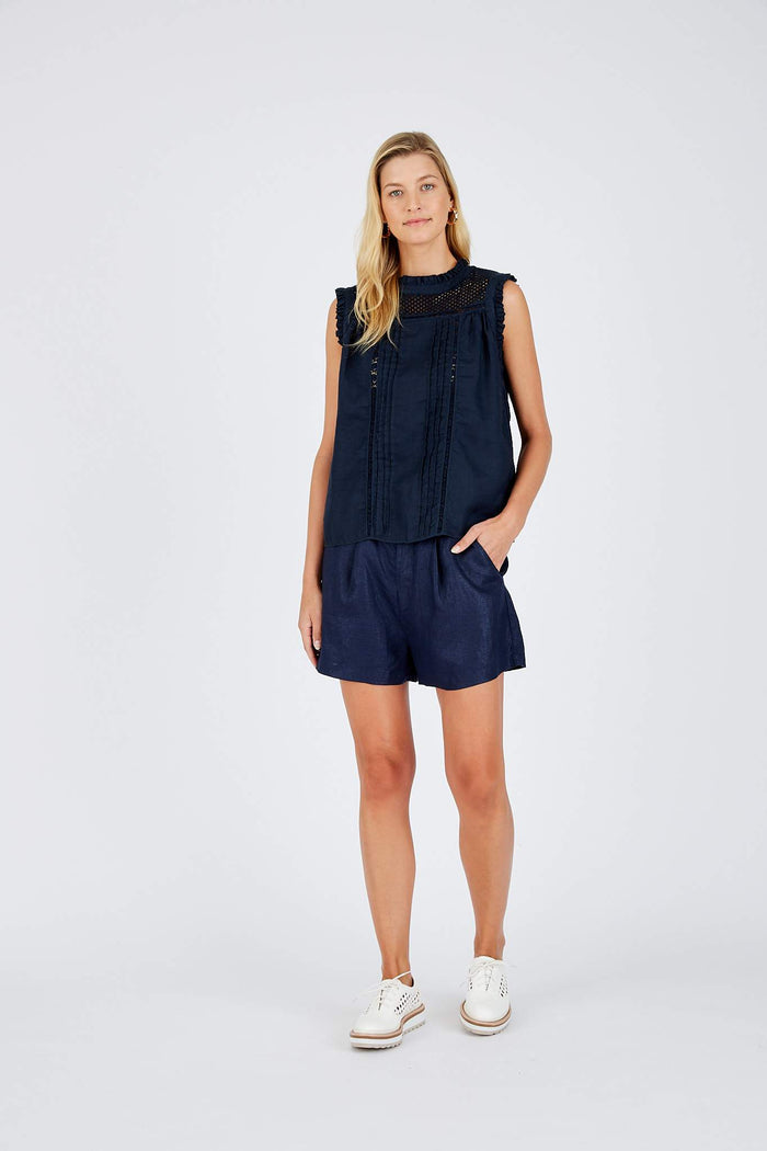 Penelope Top in Navy