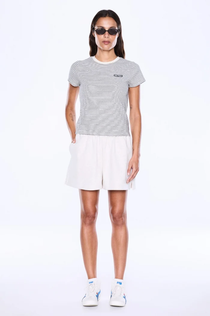 Penny Baby Tee | Black/White Stripe