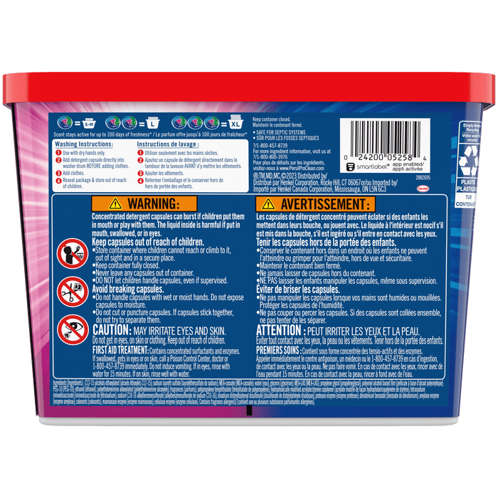 Persil Discs Laundry Detergent Pacs, Intense Fresh, High Efficiency (HE) Compatible, Laundry Soap, 16 Count