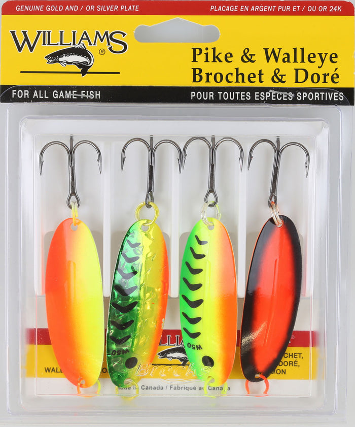 Pike and Walleye 4 Pack Spoon