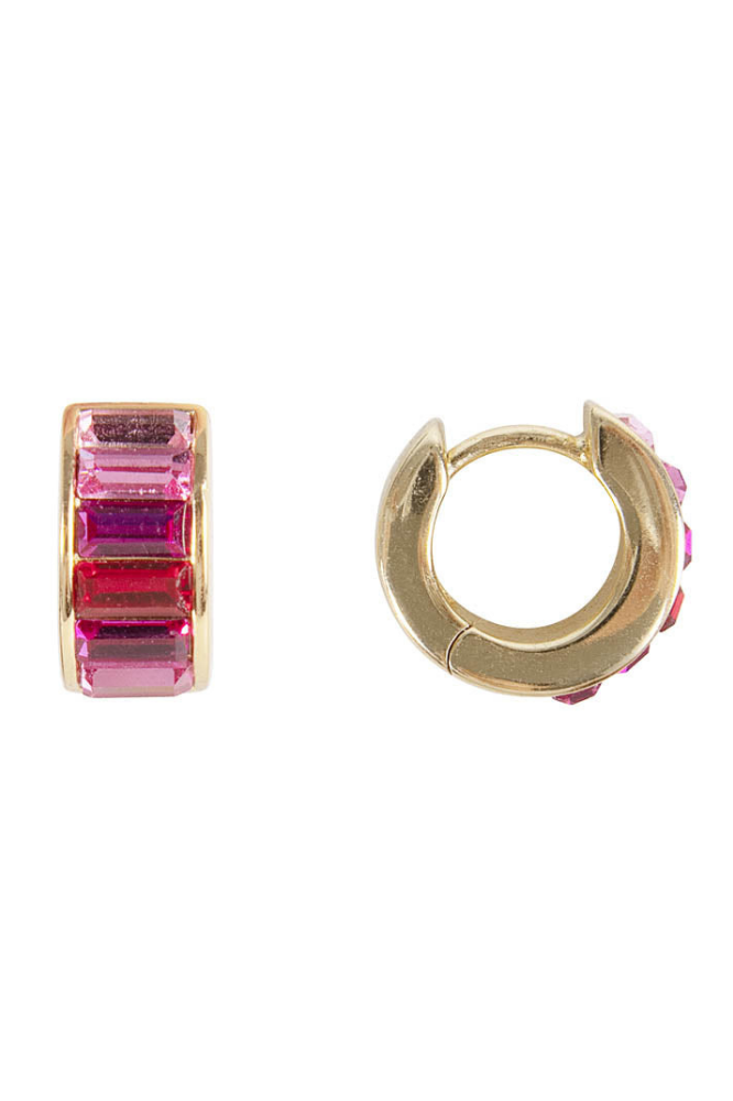 Pink Ombre Crystal Huggies