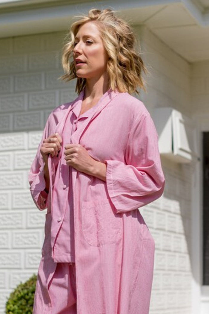 Pink Pin Stripe Kimono