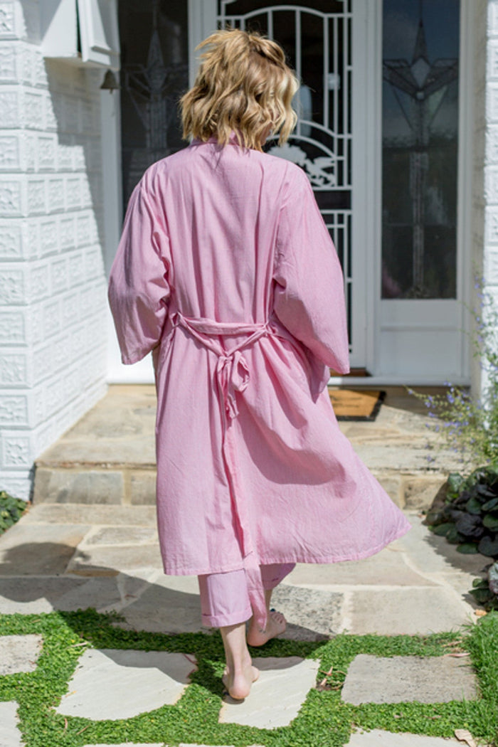 Pink Pin Stripe Kimono