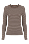 Piper Long Sleeve Stripe Top | Sand Stripe