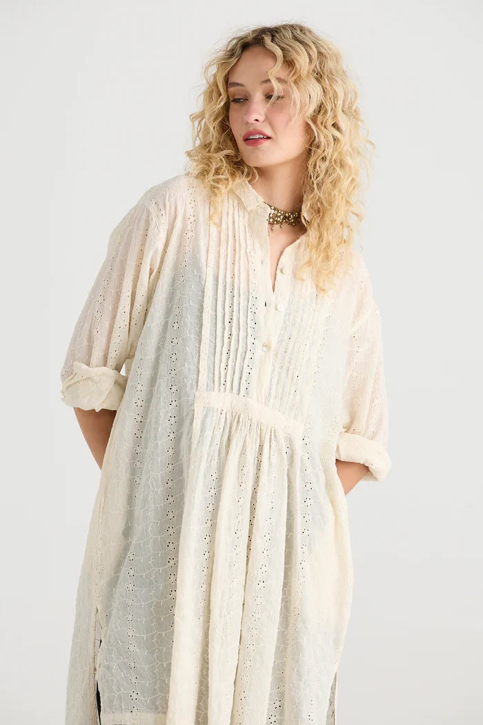 Prairie Lace Shirt | Coconut