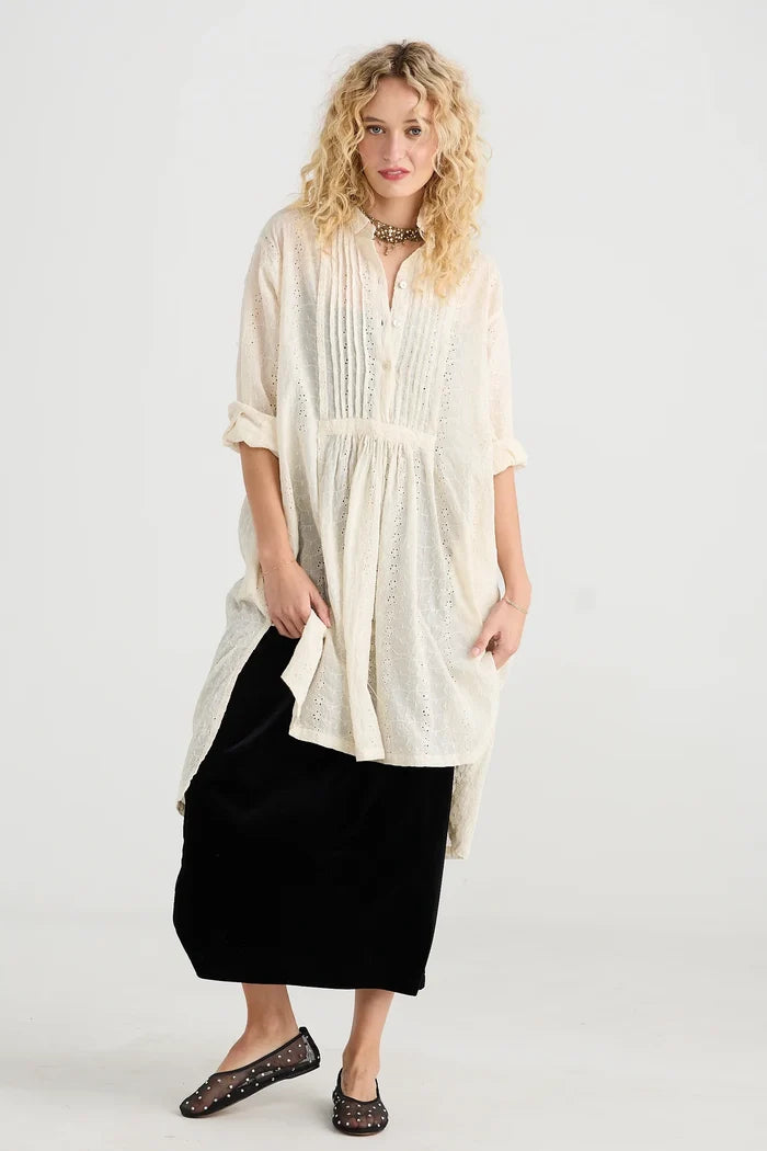 Prairie Lace Shirt | Coconut
