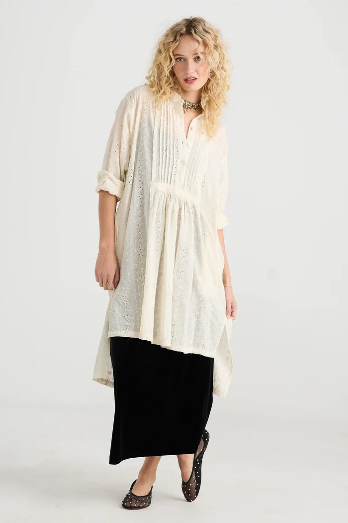 Prairie Lace Shirt | Coconut