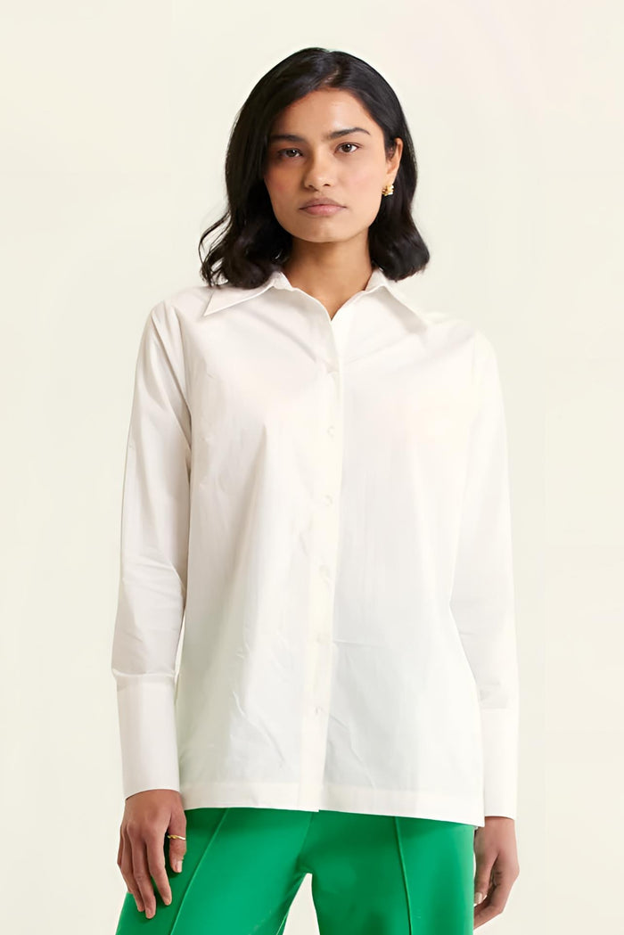 Primrose Pima Cotton Shirt | White