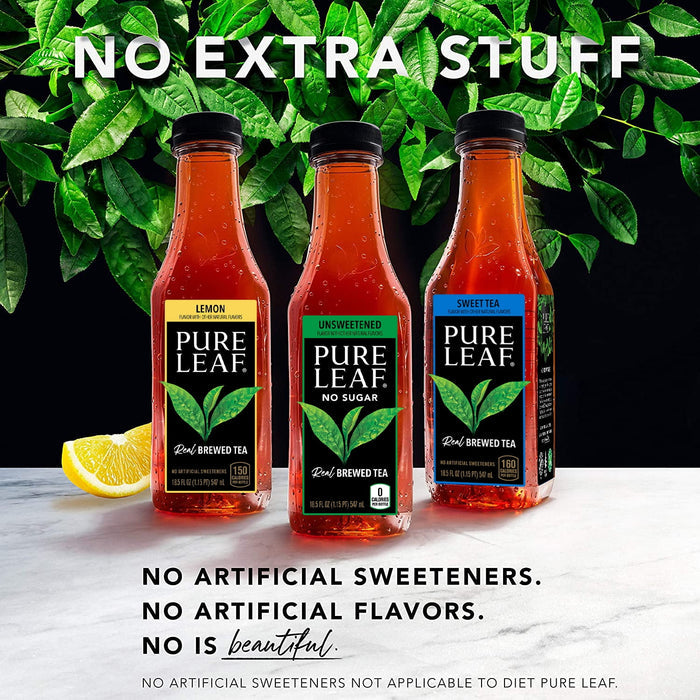 Pure Leaf Real Brewed, Iced Sweet Tea Bottle Tea Drink, 16.9 fl oz, 6 Bottles