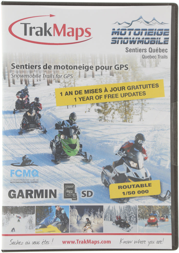 Quebec 8 Snowmobile Trail for GPS