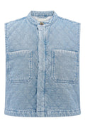 Quilted Pablo Vest | Summer Sky