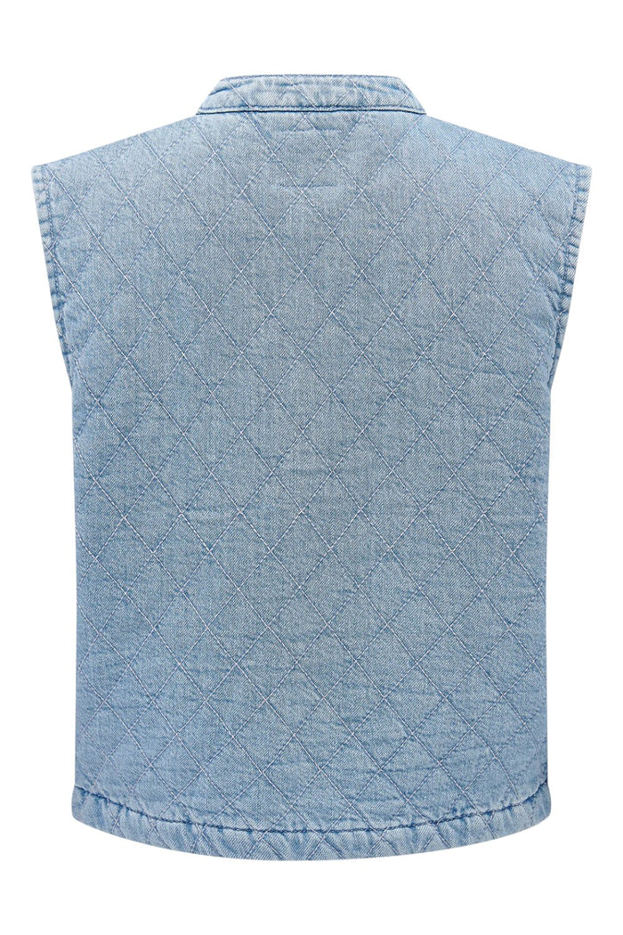 Quilted Pablo Vest | Summer Sky