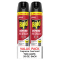 Raid Defend Ant and Roach Killer, Insect Killer Spray, Fragrance-Free, 20 oz, 2 Count