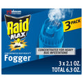 Raid® Max Concentrated Deep Reach Fogger, 2.1 fl oz, 3 ct (Total 6.3 fl oz, 179 g)