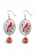 Red Bird Earrings