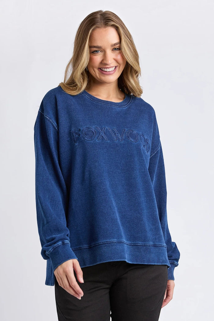 Remedy Oversized Crew Indigo