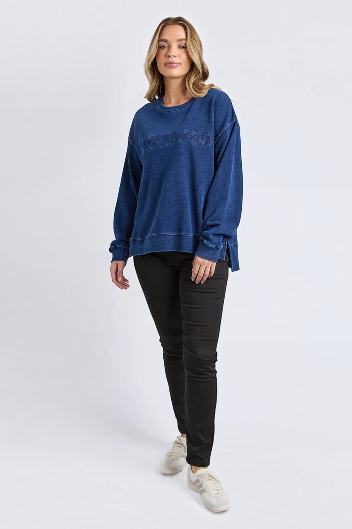 Remedy Oversized Crew Indigo