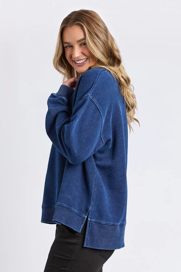 Remedy Oversized Crew Indigo