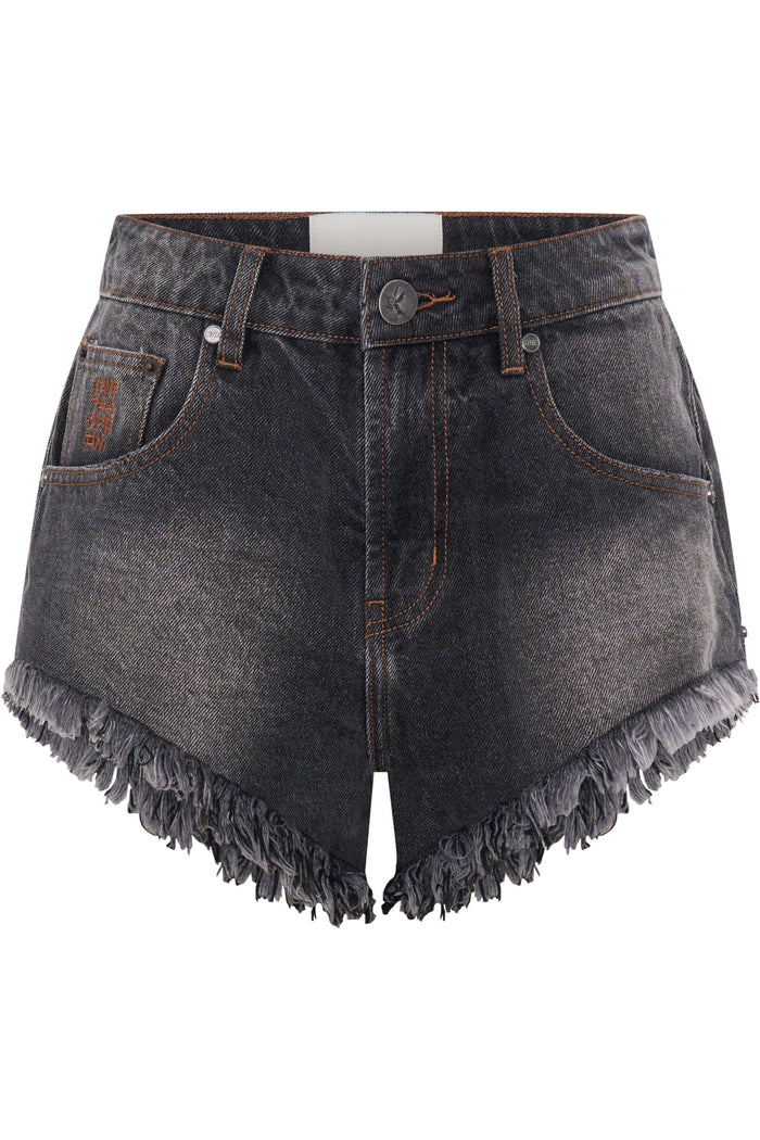 Renegades High Waist Denim Shorts | Worn Black