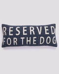 Reserved For The Dog Lumbar Cushion in Navy