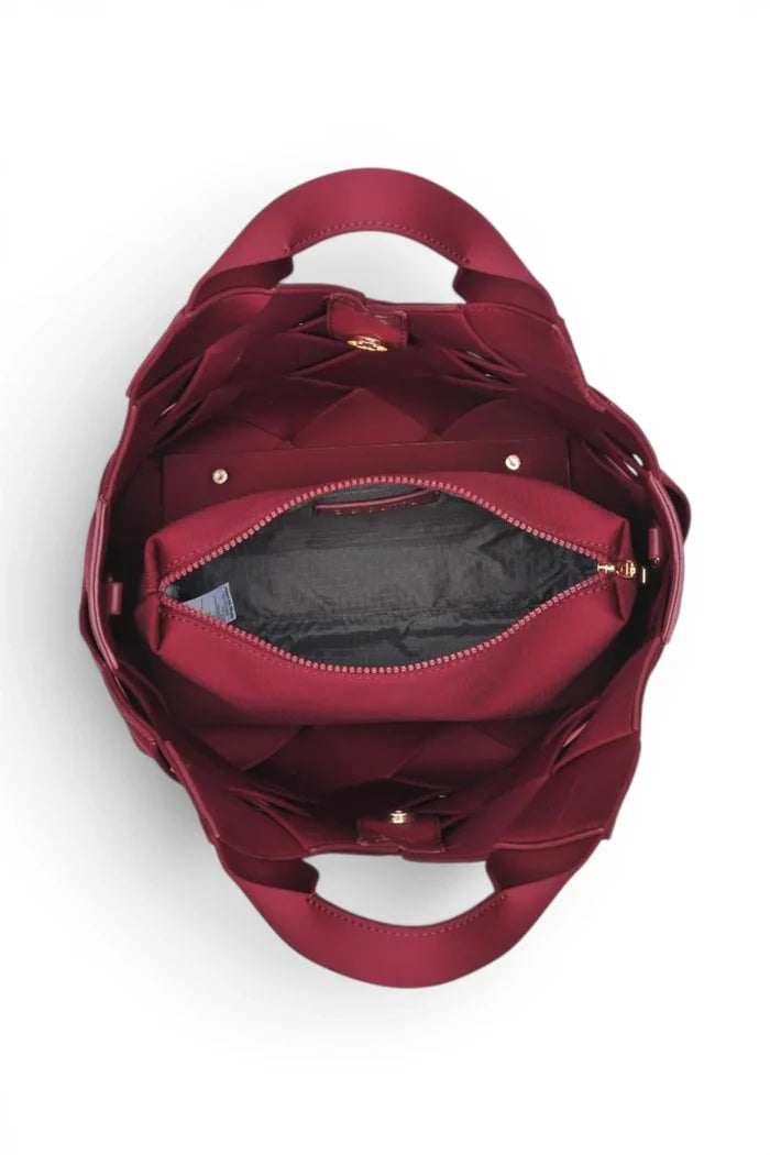 Resilience Woven Neoprene Tote | Wine