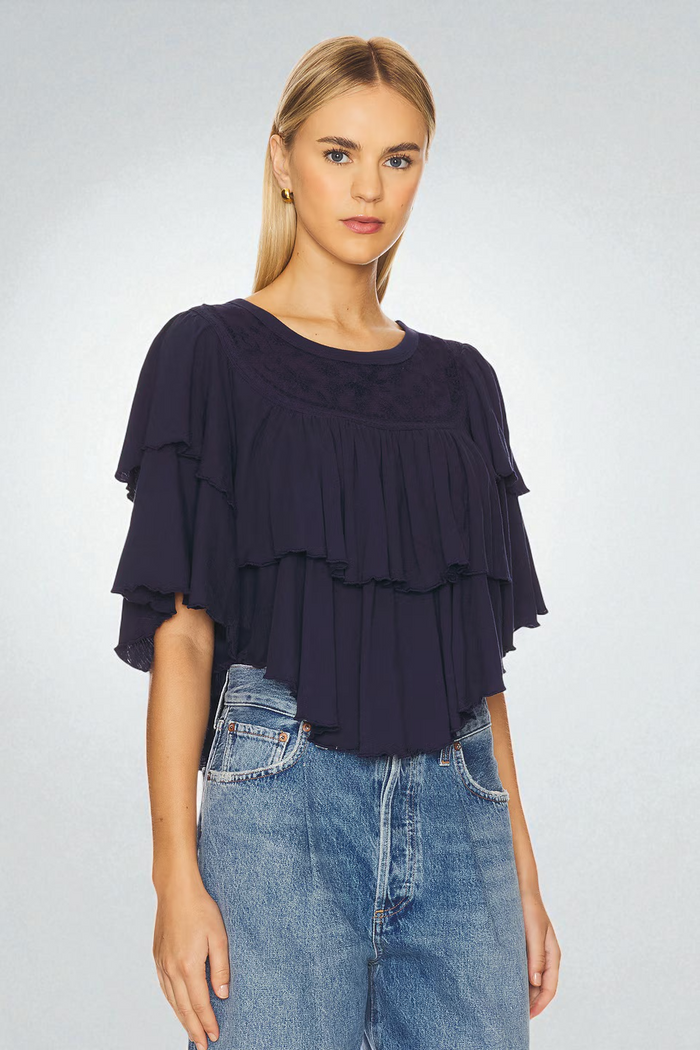 Rose Party Tee | Peacoat