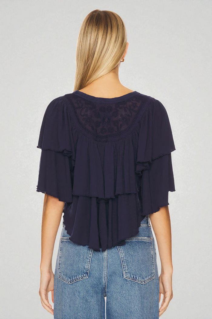 Rose Party Tee | Peacoat