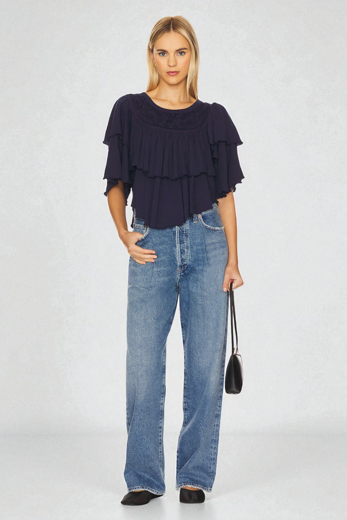 Rose Party Tee | Peacoat