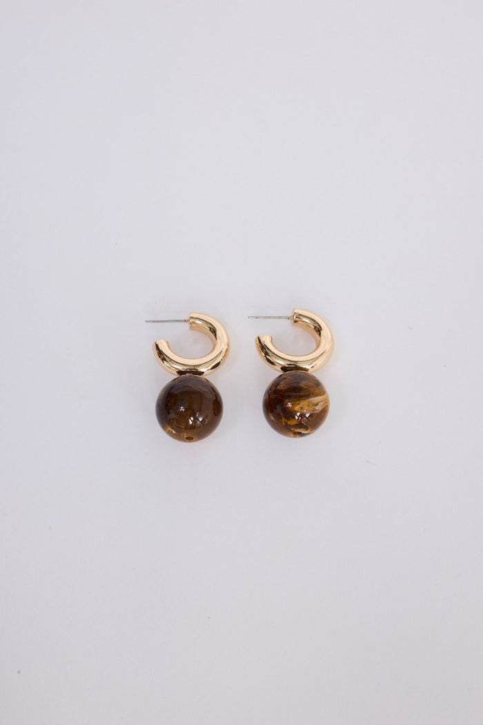 Rossi Earrings | Brown