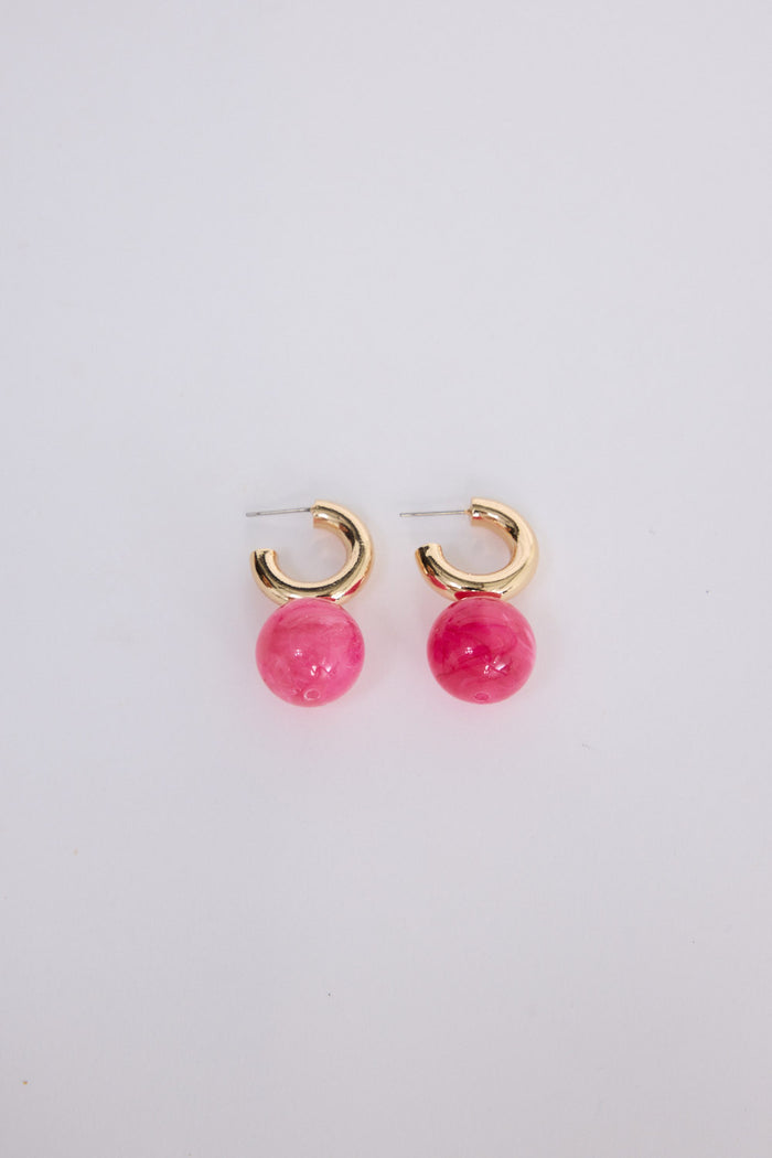 Rossi Earrings | Hot Pink