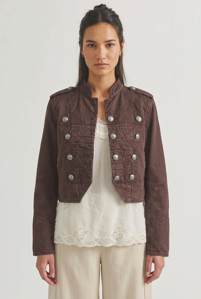 Ryland Band Jacket | Double Espresso