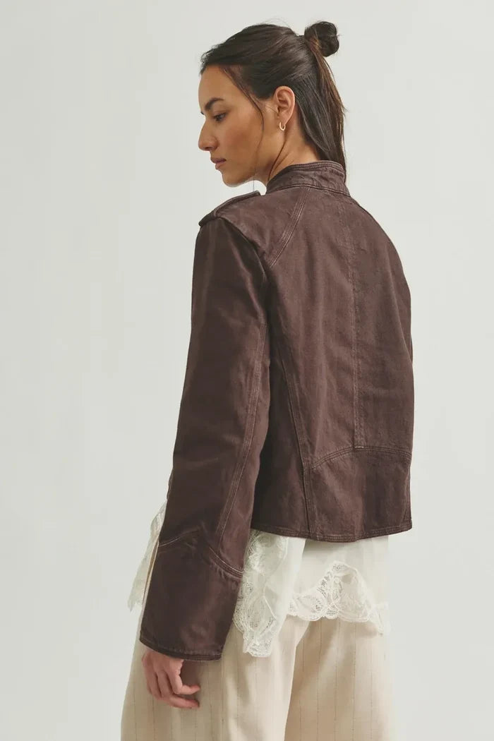 Ryland Band Jacket | Double Espresso