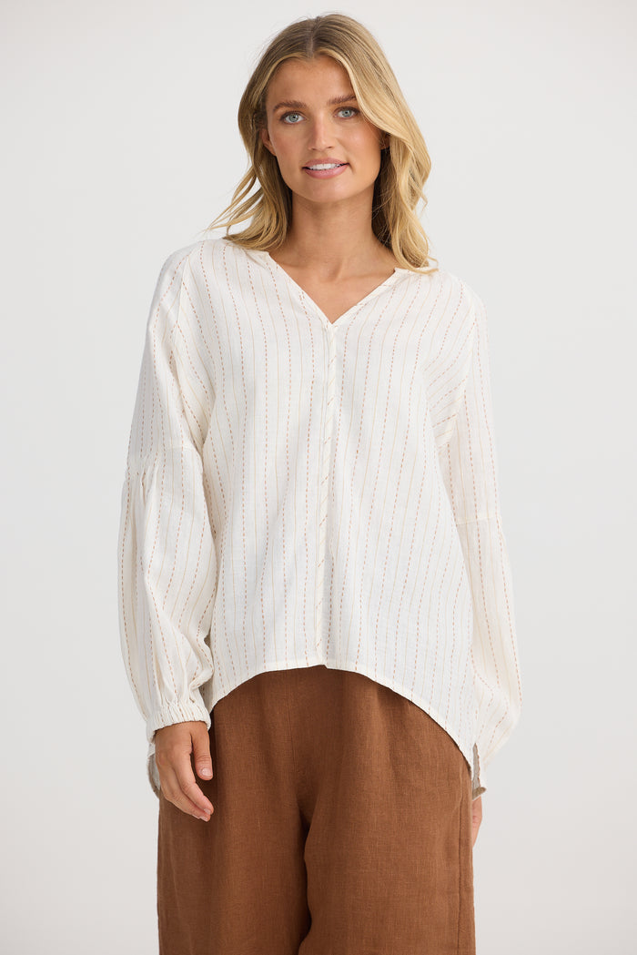 Salerno Top | Ecuador Stripe