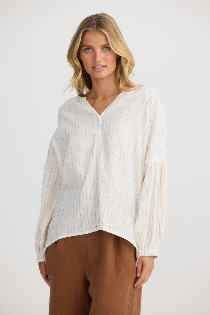 Salerno Top | Ecuador Stripe