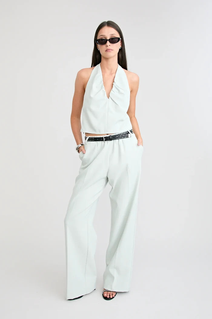 Santo Wide Leg Pant | Sage