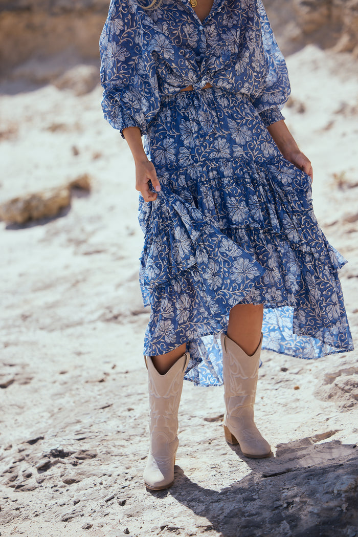 Sassy Skirt | Blue Blossom